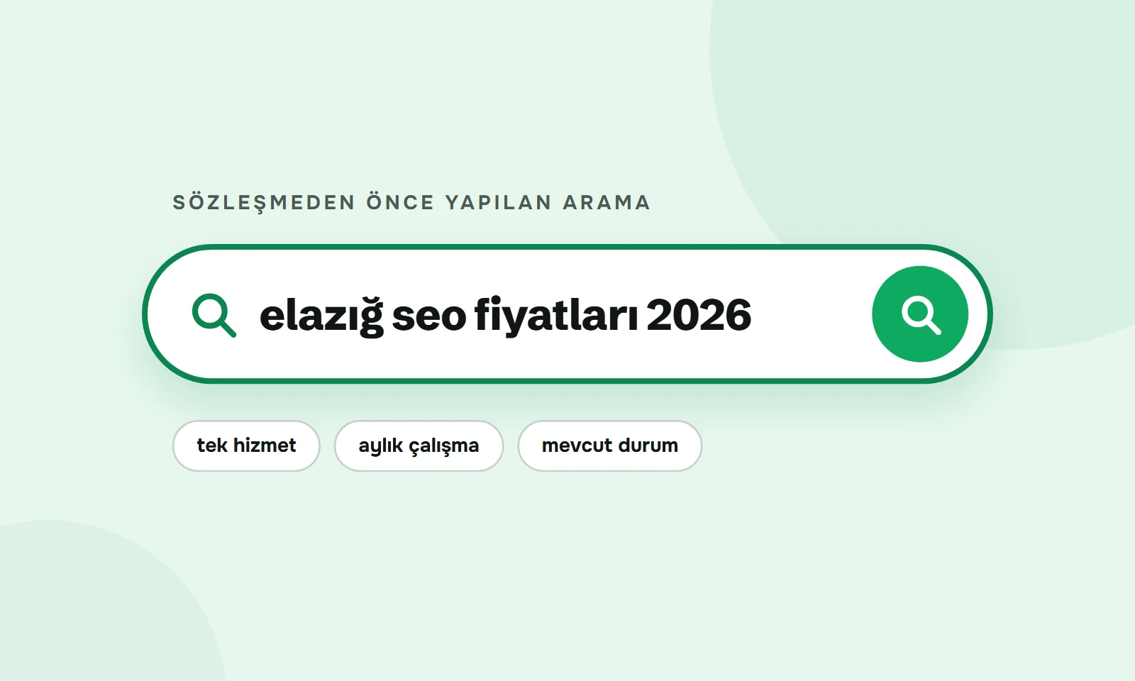 Elazığ SEO fiyatları 2026 araması
